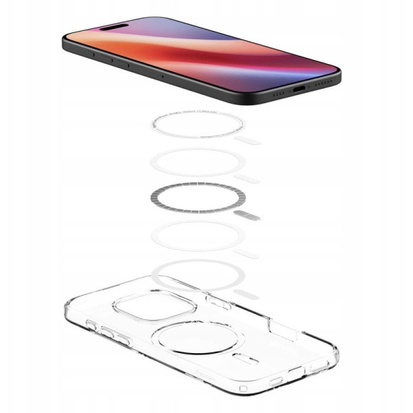 Spigen Liquid Crystal Mag Magsafe iPhone 17 Pro Max clear/white