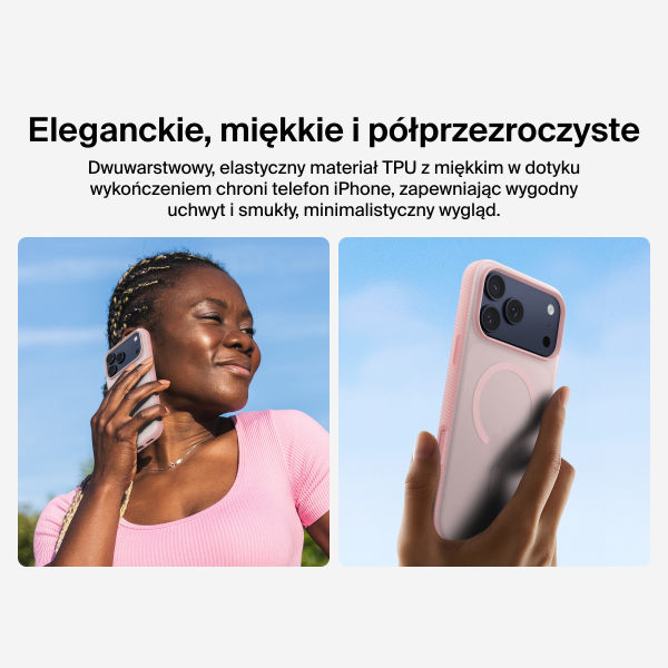 Belkin Etui na iPhone 17 Pro Max magnetyczne, żebrowane, różowe