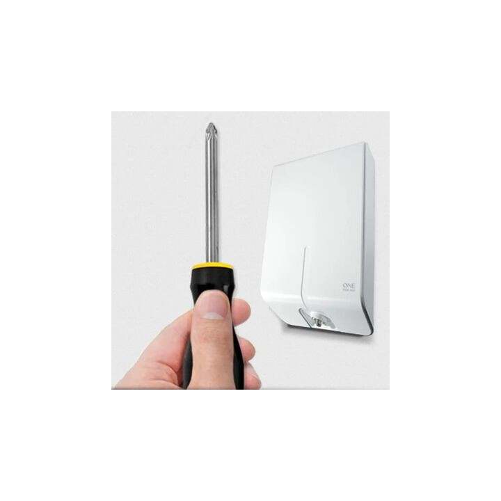 Wzmacniana antena zewnętrzna One For All SV9455-5G panelowa, biała, zasięg 50km