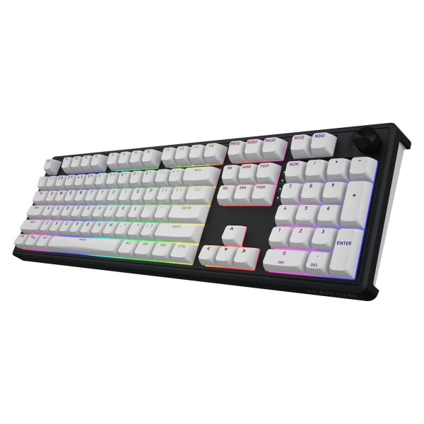 Klawiatura dla graczy Hator Skyfall 100 Wireless biało-czarna