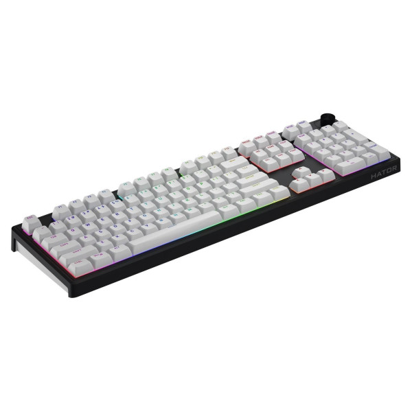 Klawiatura dla graczy Hator Skyfall 100 Wireless biało-czarna