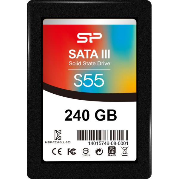Dysk SSD Silicon Power S55 240GB 2 5 SATA III 550/450 MB/s (SP240GBSS3S55S25)