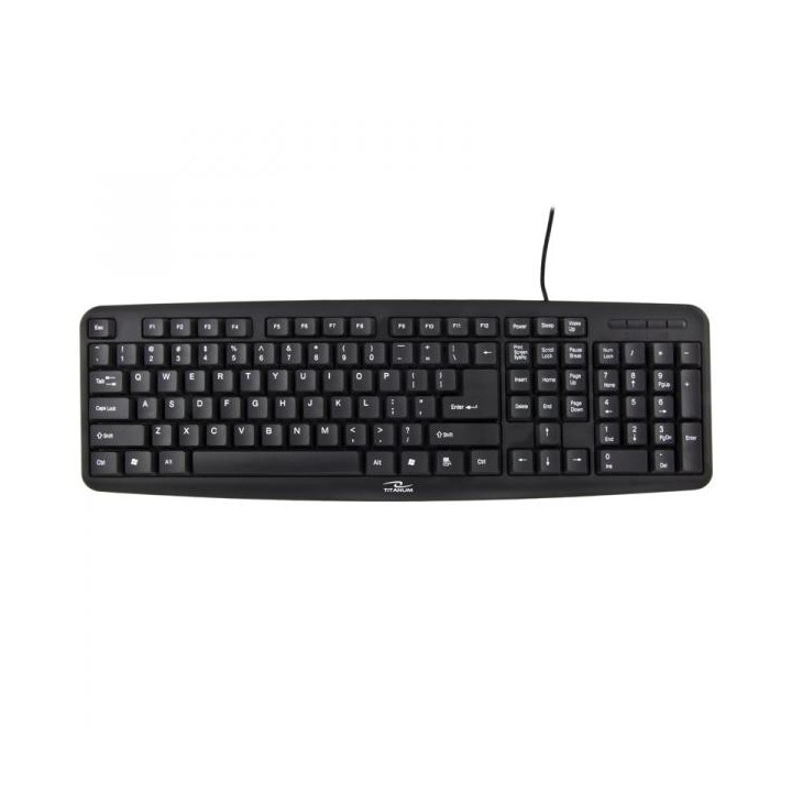 Klawiatura TITANUM TK102 (PS/2; (US); kolor czarny)