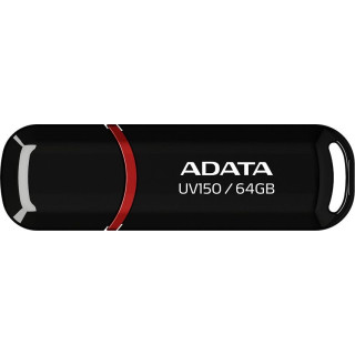 Pendrive ADATA UV150 AUV150-64G-RBK (64GB; USB 3.0; kolor czarny)