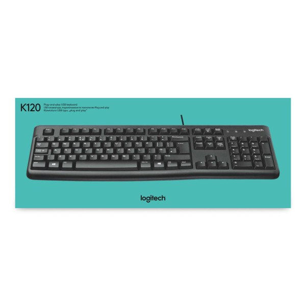 Klawiatura membranowa Logitech K120 920-002479 (USB 2.0; (US); kolor czarny)
