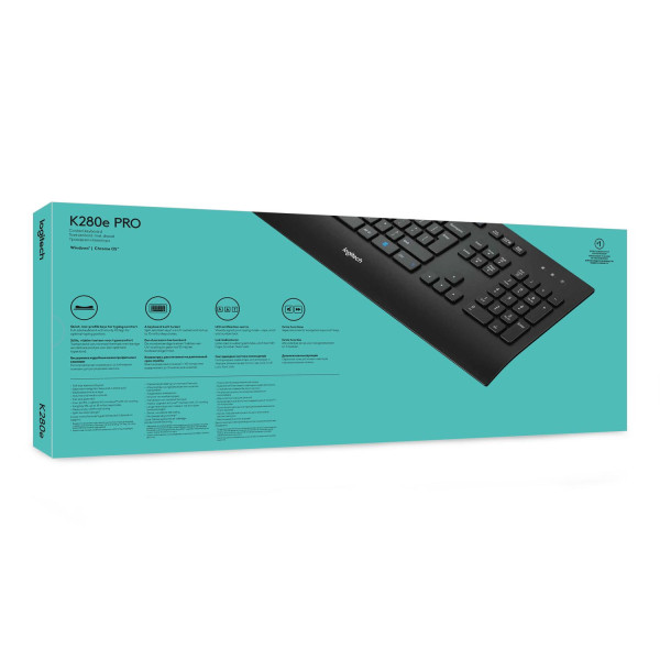 Klawiatura Logitech 920-005217 (USB 2.0; kolor czarny)