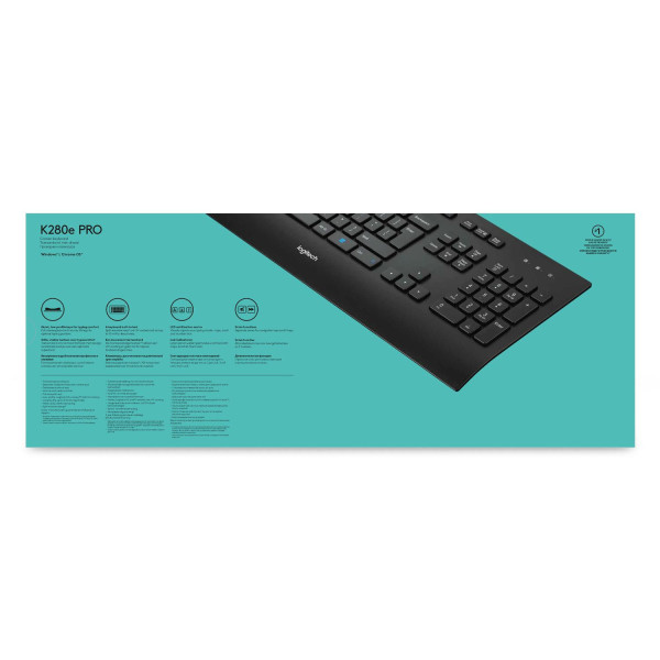 Klawiatura Logitech 920-005217 (USB 2.0; kolor czarny)