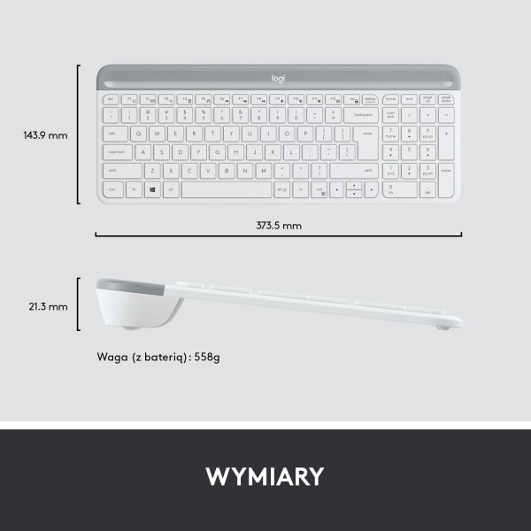 Logitech MK470 Biała