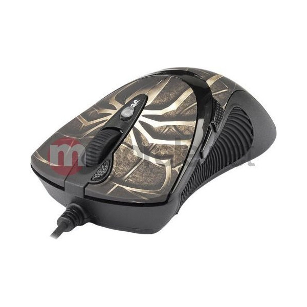 Mysz komputerowa A4 TECH Evo XGame Laser Oscar X747 Brown Fire A4TMYS29980 (laserowa; 3600 DPI; kolor brązowy)