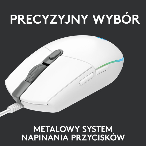 Logitech G102 Lightsync Biała