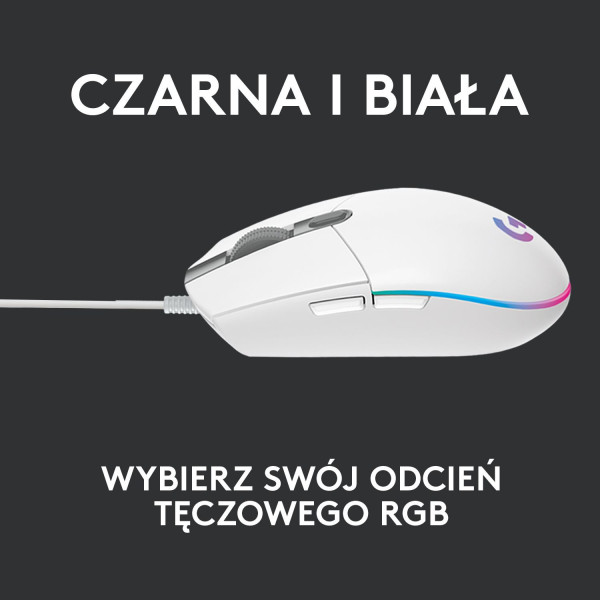 Logitech G102 Lightsync Biała