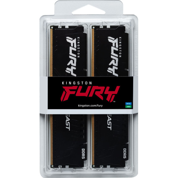 Kingston FURY DDR5 32GB (2x16GB) 5600MHz CL40 Beast Black XMP