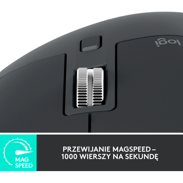 Mysz bezprzewodowa Logitech MX MASTER 3s grafitowa 910-006559