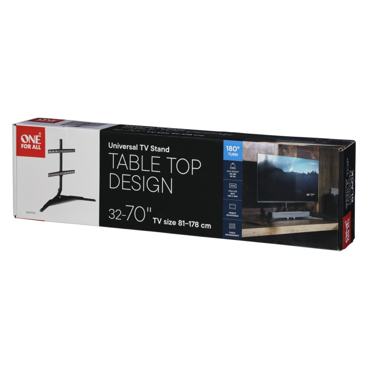 Stojak nablatowy One For All WM7430 dla TV o przek. ekranu 32"-70", 40kg, obr. 180st, VESA400x400