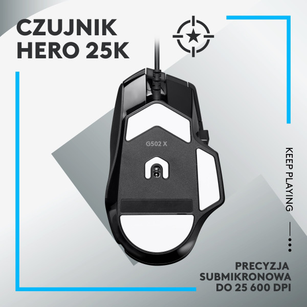Logitech G502 X Czarna