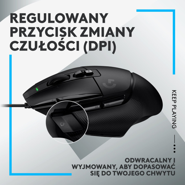 Logitech G502 X Czarna