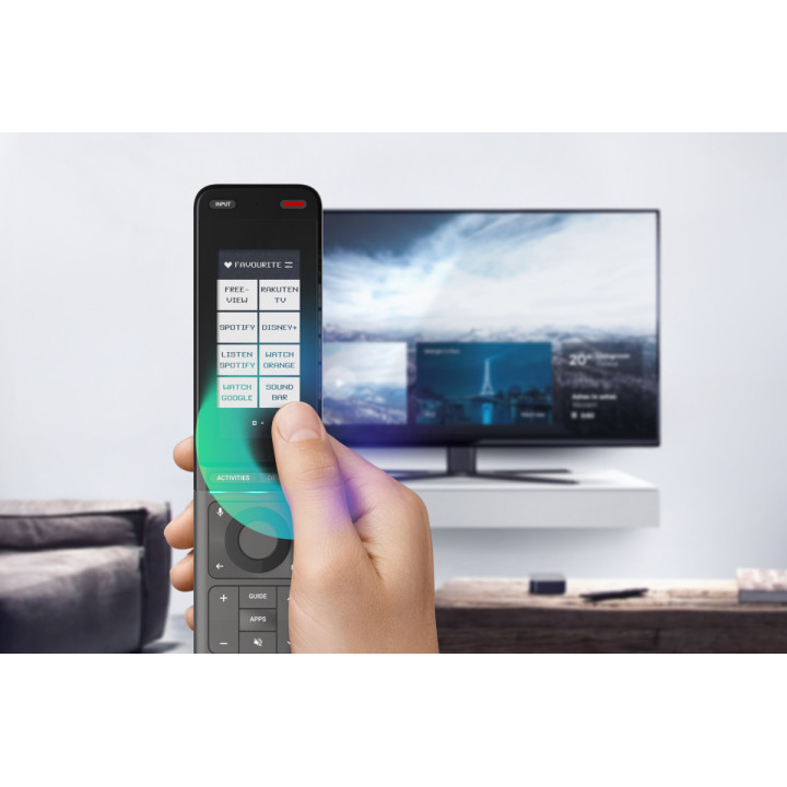 Pilot uniwersalny One for All URC7985 Smart Control Pro Touch (obsł. 12 urz.), dotykowy ekran, konfig. przez app.