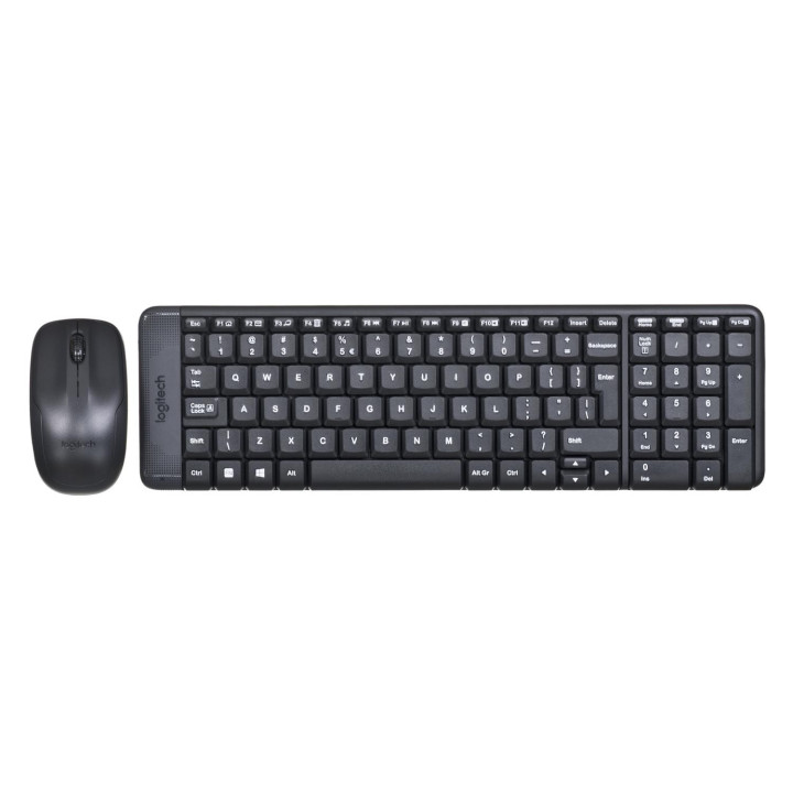 Zestaw klawiatura + mysz membranowa Logitech MK220 920-003168 (USB 2.0; kolor czarny; optyczna)