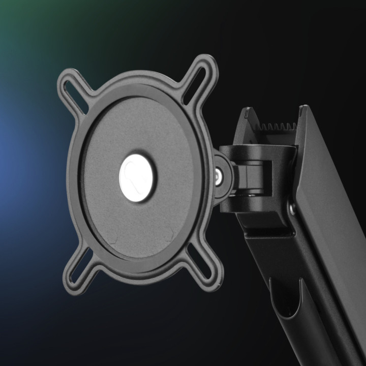 One For All DM8210 Uniwersalny uchwyt do monitora EXPERIENCE RGB, gaming, DUAL, czarny, 2x 21''-45'' 14kg