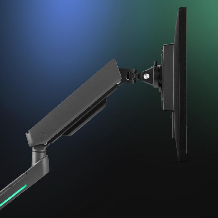 One For All DM8210 Uniwersalny uchwyt do monitora EXPERIENCE RGB, gaming, DUAL, czarny, 2x 21''-45'' 14kg