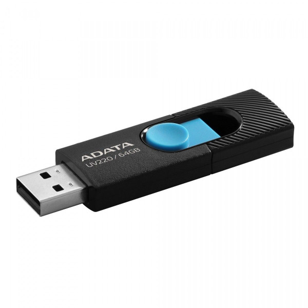 ADATA UV220 64GB USB 2.0 czarno-niebieski