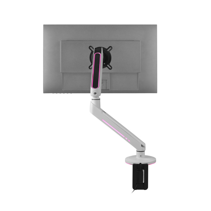 One For All DM8120 Uniwersalny uchwyt do monitora EXPERIENCE RGB, gaming, SINGLE, biały, 21''-45'' 14kg