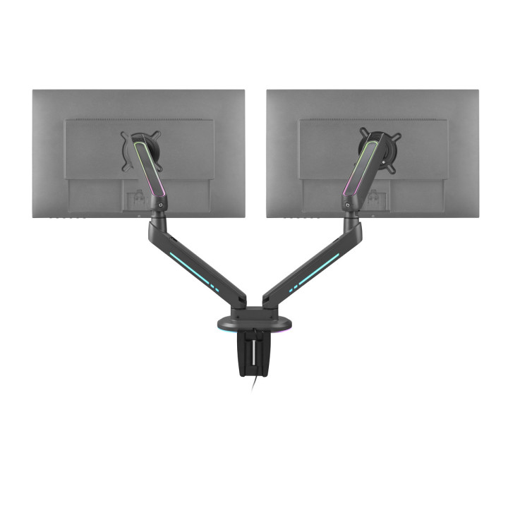 One For All DM8210 Uniwersalny uchwyt do monitora EXPERIENCE RGB, gaming, DUAL, czarny, 2x 21''-45'' 14kg
