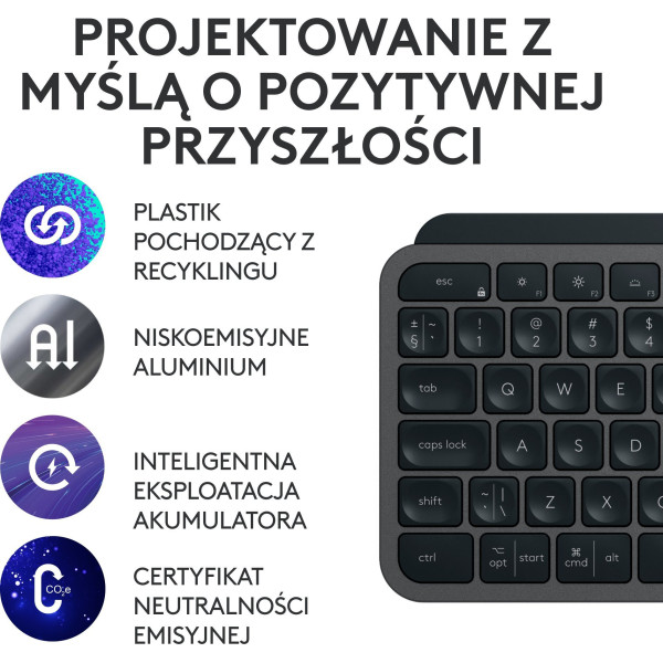 Logitech MX Keys S Combo Grafitowy