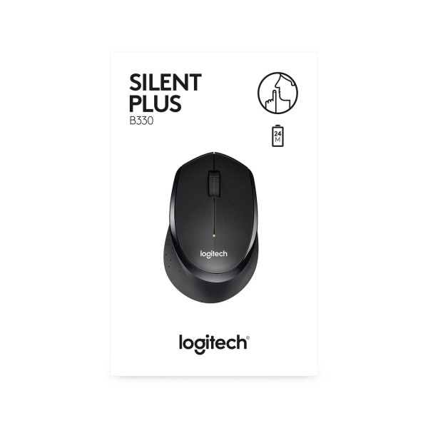 Mysz Logitech B330 Silent Plus 910-004913 (optyczna; 1000 DPI; kolor czarny)