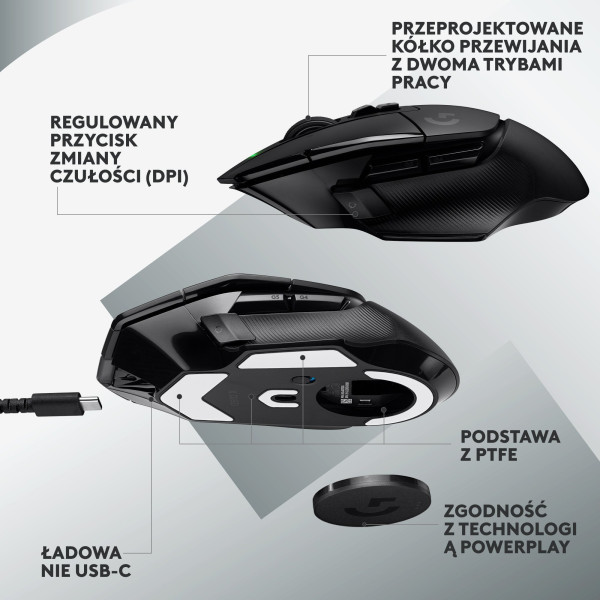 Logitech G502 X Lightspeed Czarna