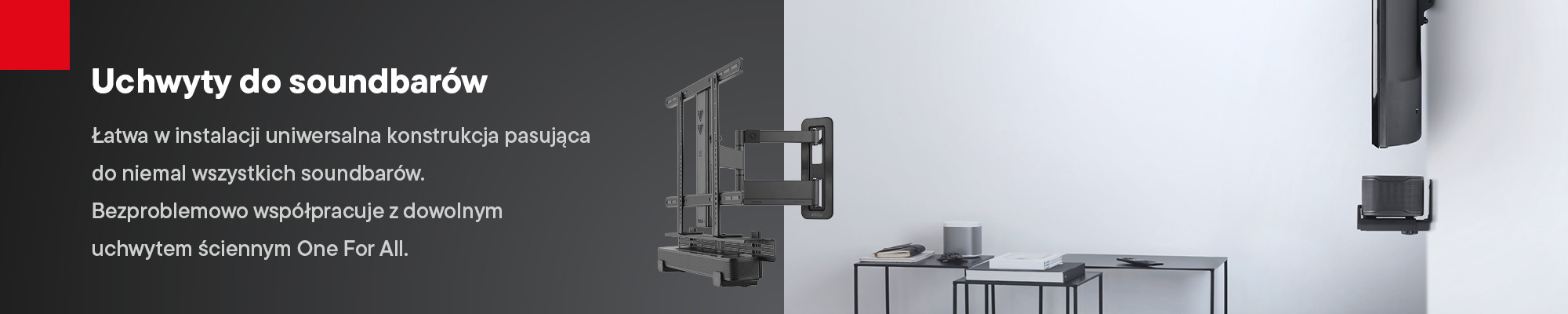 Uchwyty do soundbarów